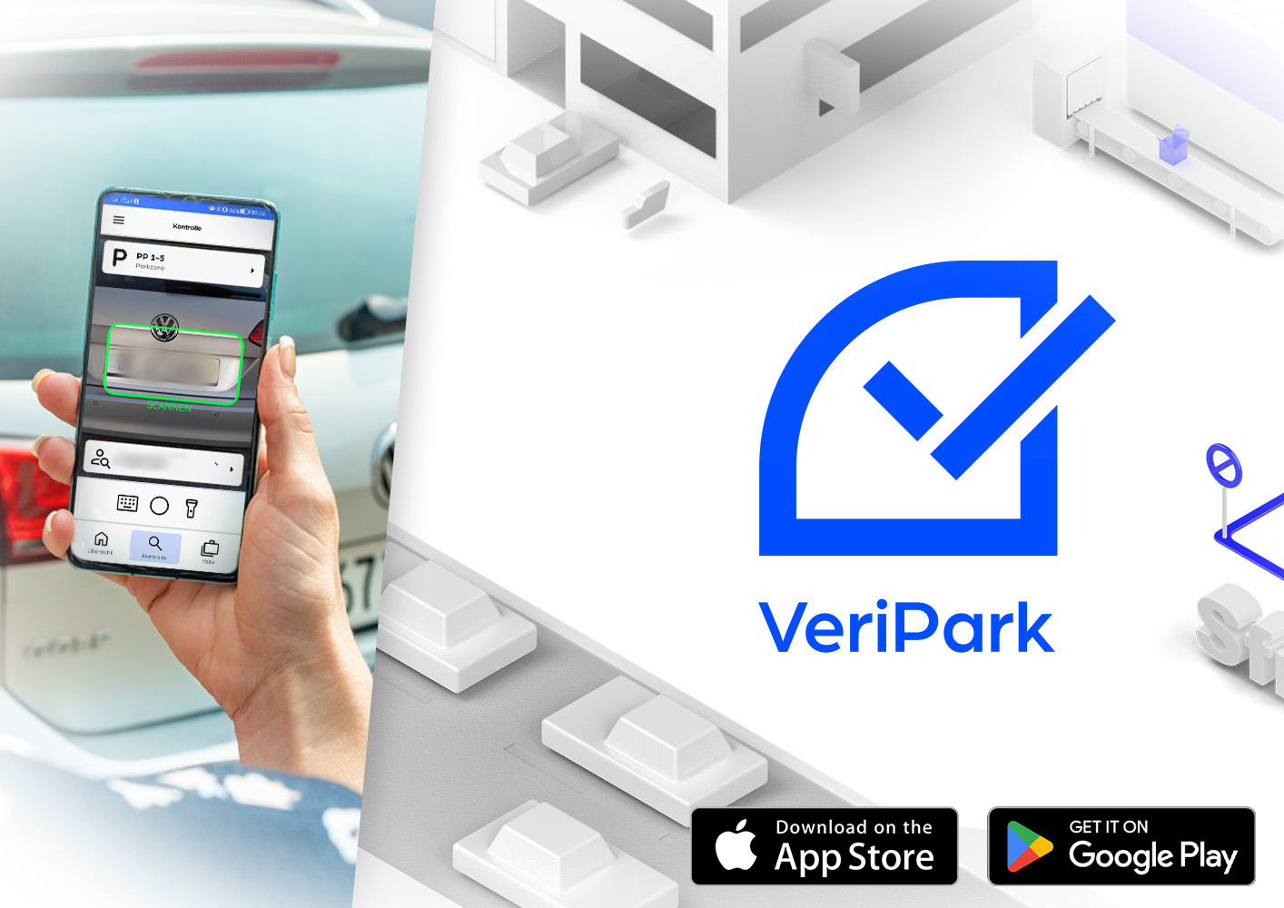 VeriPark im Apple Store und Google Store