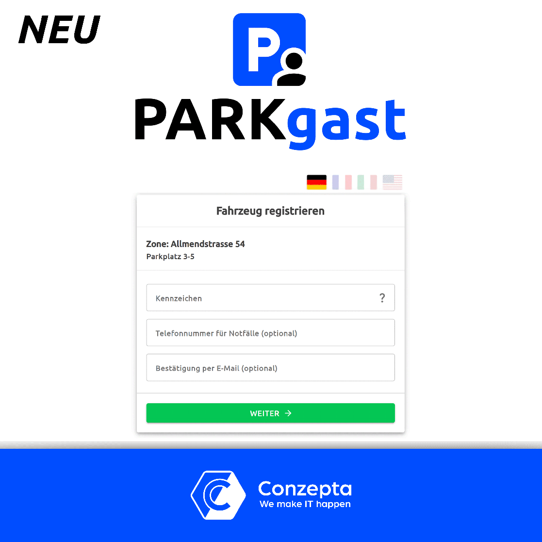 ParkGast: Die einfache Lösung zur Verwaltung von Besucherparkplätzen