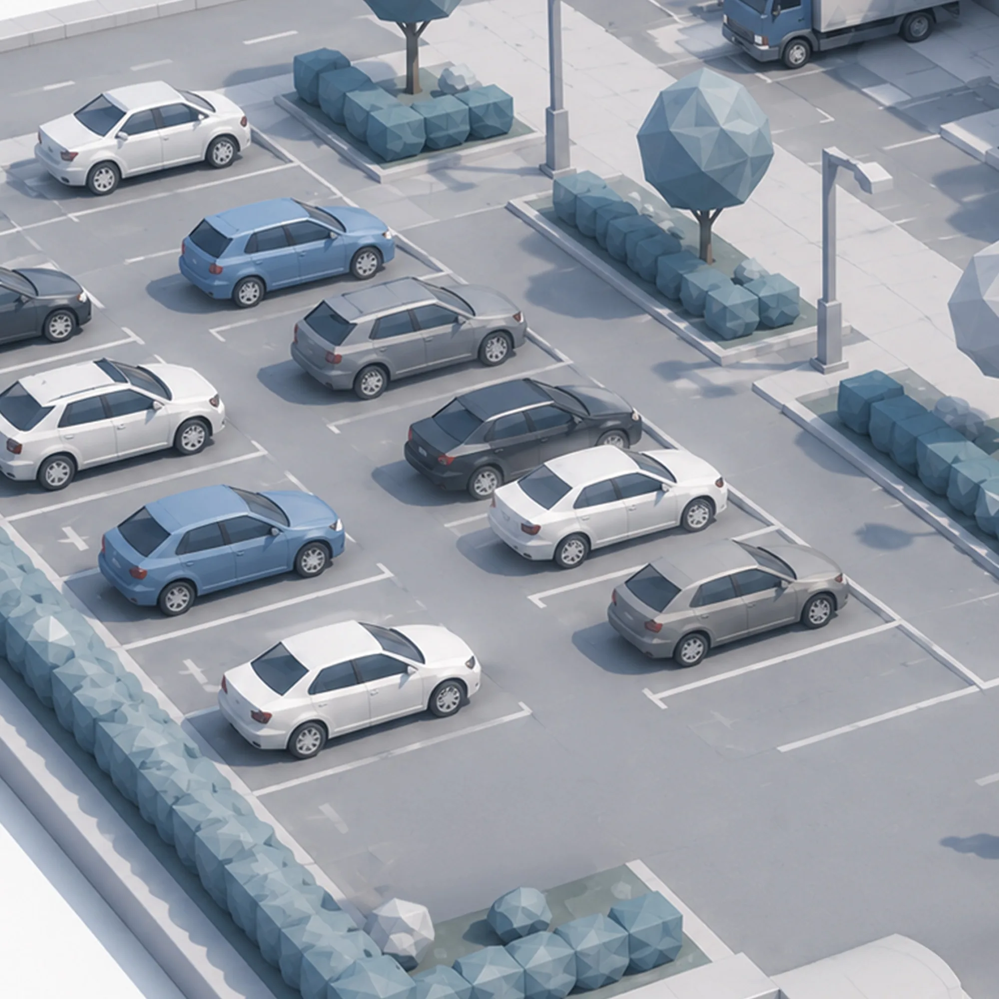 Besucherparkplatz mit ParkGast-Beschilderung